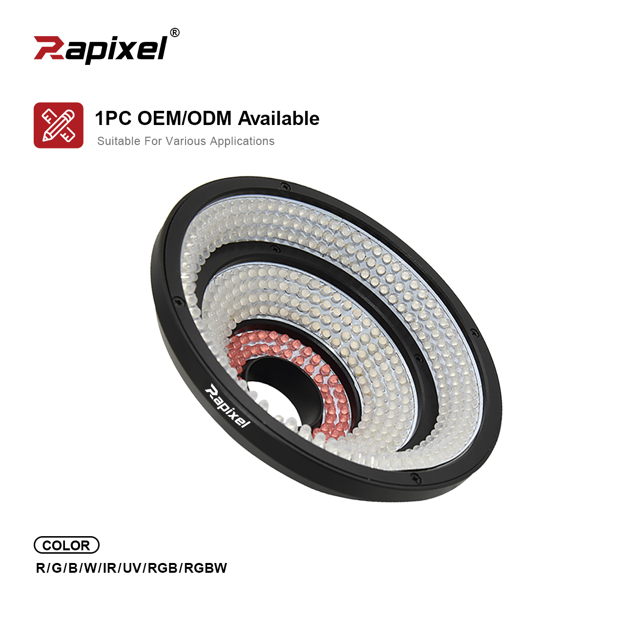 AOI Series Three-Color Illumination – RGBW Industrial LED Inspection Light