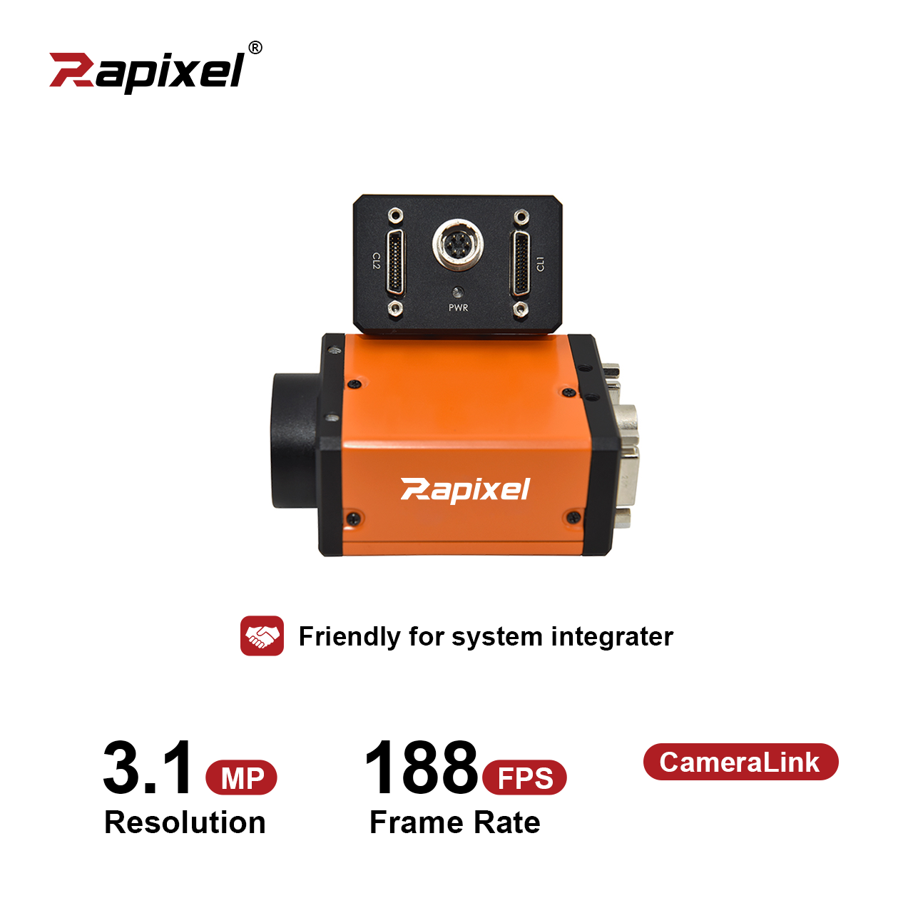 3MP 188fps 1/1.8" IMX252 CameraLink Industrial Machine Vision Camera