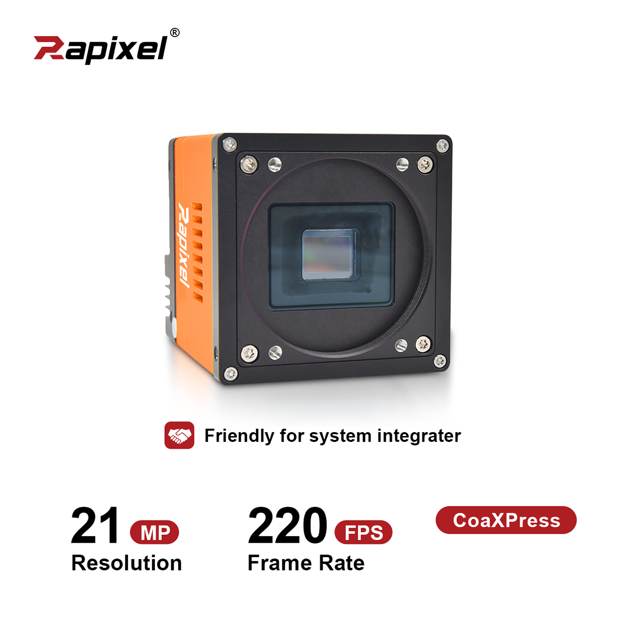 Mars21MG-220XM 21MP 220fps 1.7" CoaXPress Global Shutter Industrial Camera – Gsprint4521 Sensor