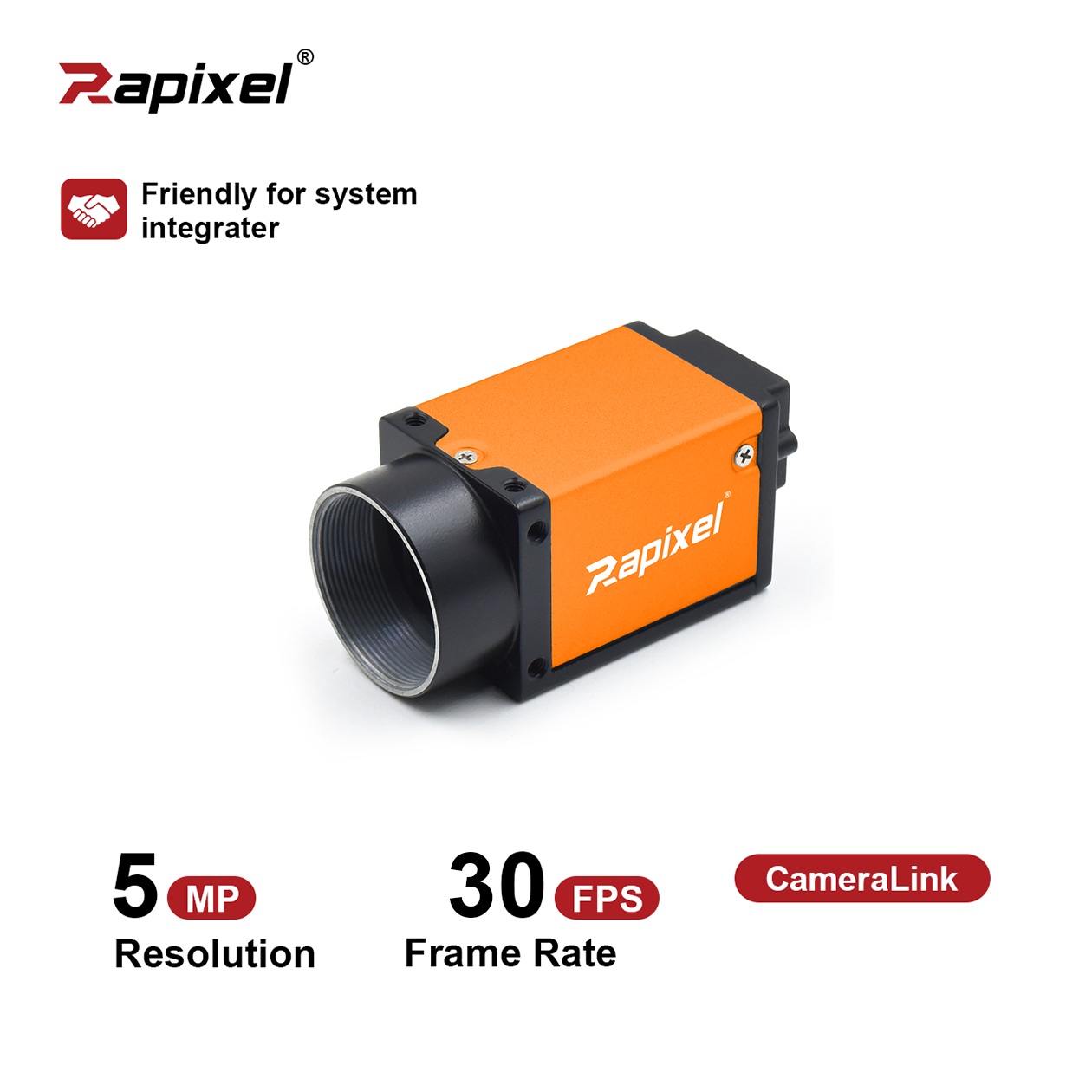 5MP 30fps 2/3" IMX264 CameraLink Industrial Machine Vision Camera