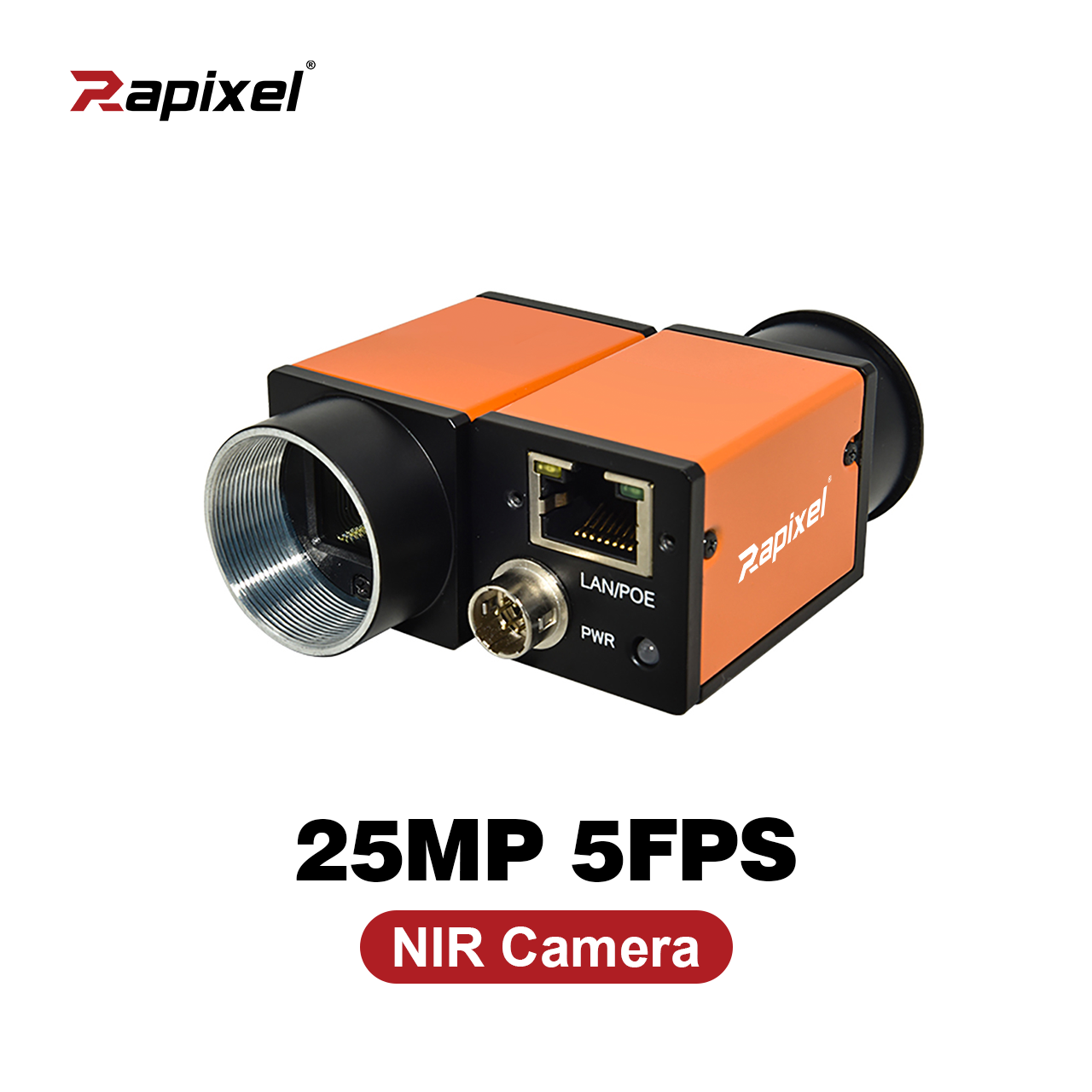 25MP 5fps 1.1" GMAX0505 GigE POE 400-1100nm Low Light Near-Infrared (NIR) Camera