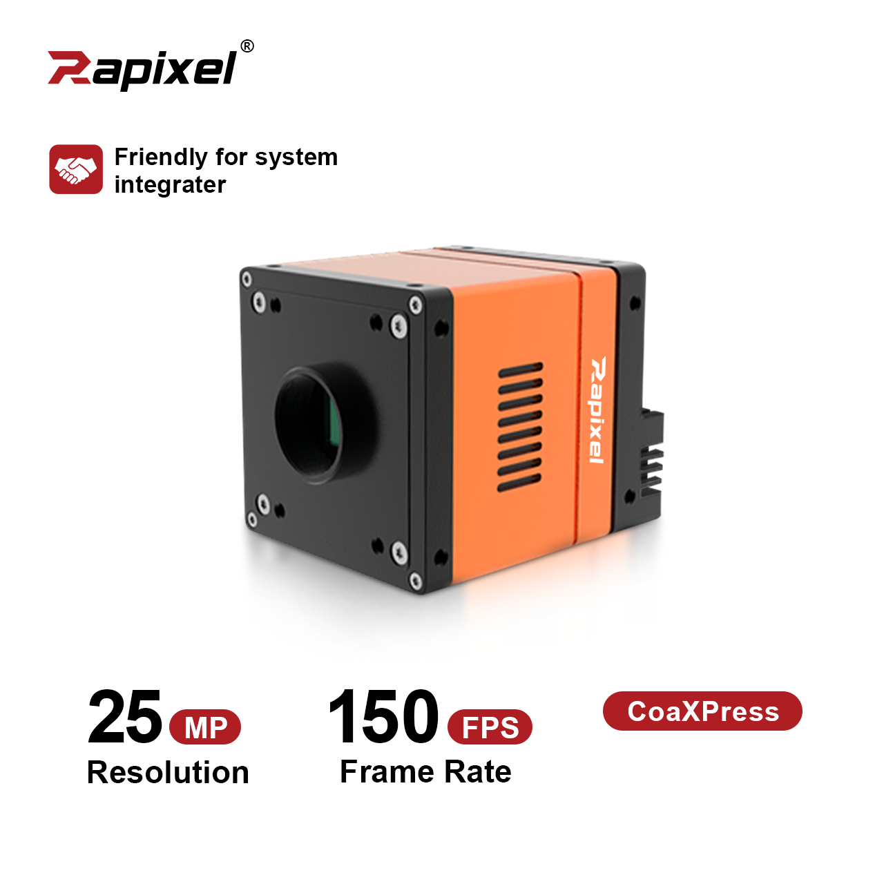 25MP 90fps 150fps 1.1" GMAX0505 CoaXPress Global Shutter Area Scan Industrial Camera