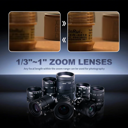 12MP 1/1.7'' 3.6-18mm F1.5 Auto Iris Zoom Lens