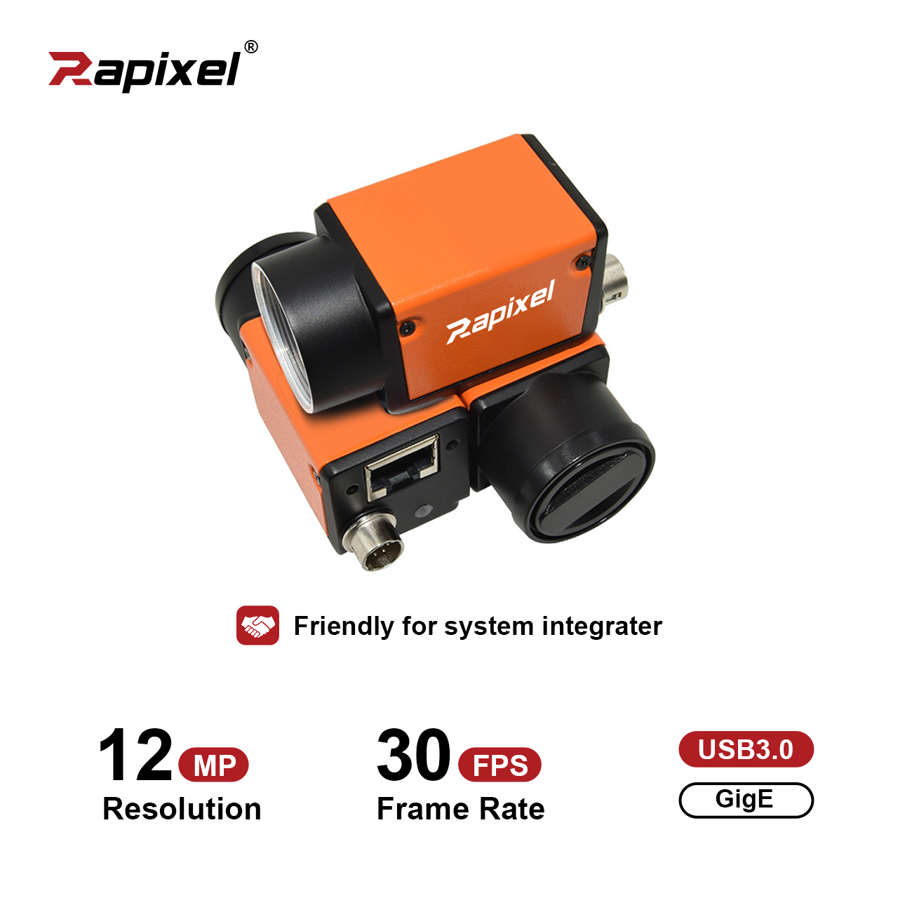 Mars4072S 12MP 9fps 40fps 1/1.7" IMX226 GigE USB3.0 Machine Vision Camera
