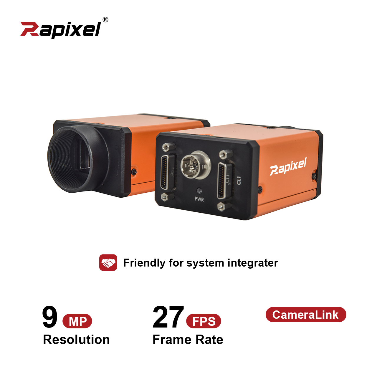8MP 27fps 1" IMX267 CameraLink Industrial Machine Vision Camera