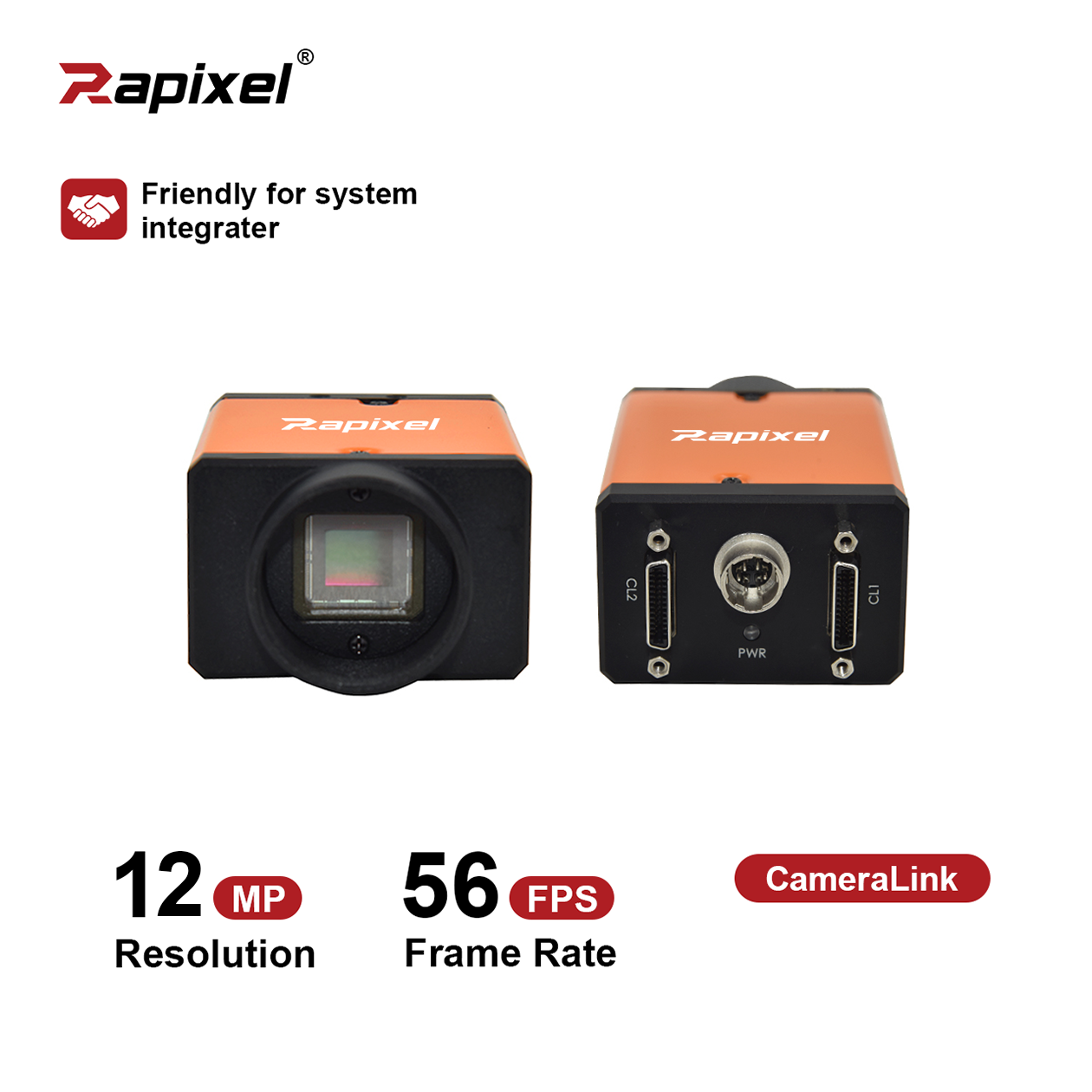 12MP 56fps 1" XGS12000 CameraLink Industrial Machine Vision Camera