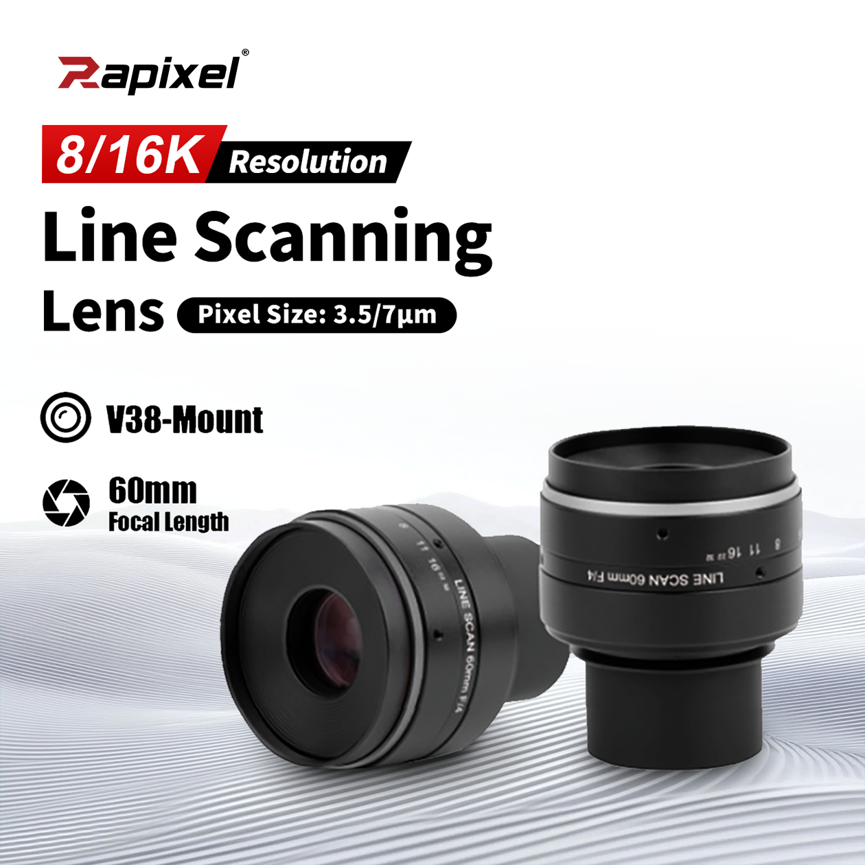 16K / 8K Series Line Scanning Lens