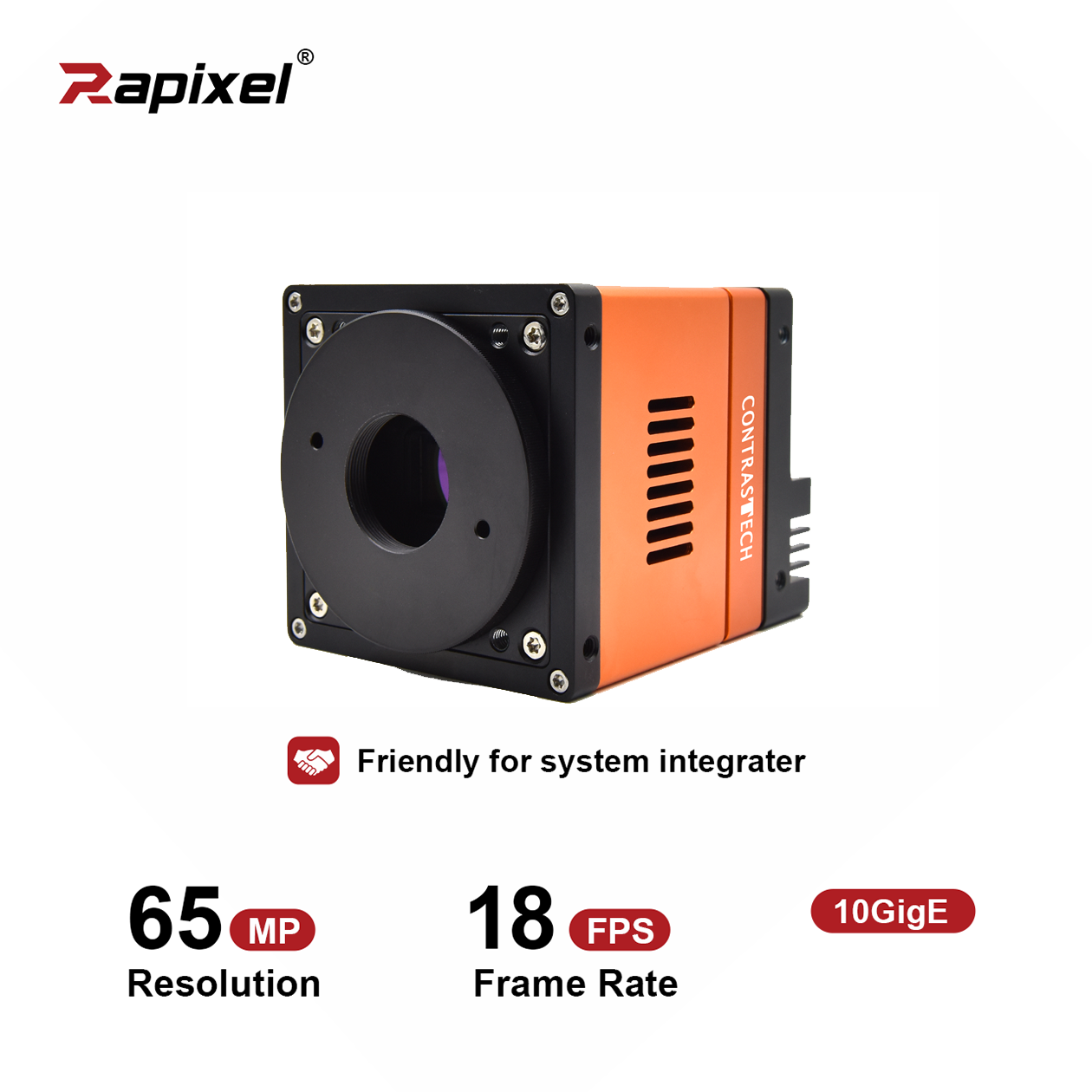 103MP 11fps 2.9" GMAX32103 10GigE Global Shutter Machine Vision Camera