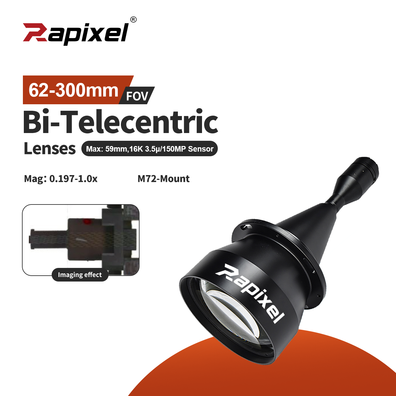 BTL-16K SERIES Bi-Telecentric Lenses For 16K 3.5 Camera