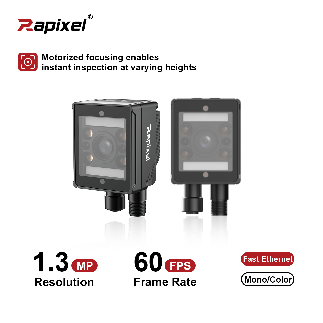 iLOX-B Smart Vision Camera — 1.3MP 60fps, AI Processing, IP65 Protection