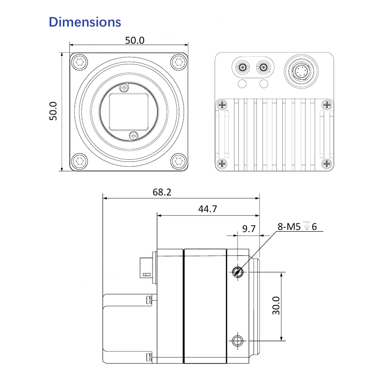 9MP 120fps 2/3" GMAX2509 CoaXPress Machine Vision Global Shutter Camera MARS9MG-120XM