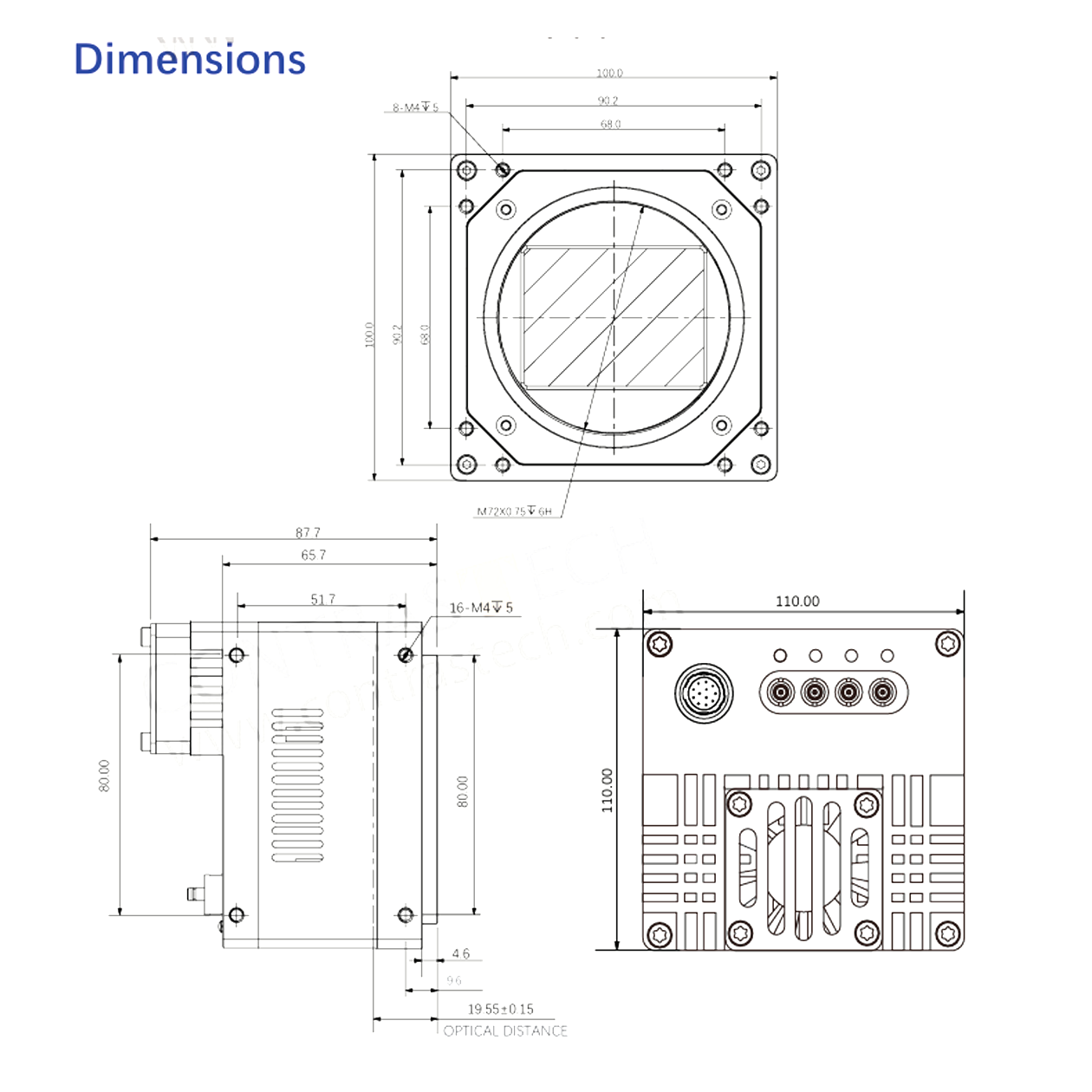 Mars151MS/MSC 151MP 6fps IMX411 CoaXPress Industrial Camera – Rolling Shutter with Optional TEC Cooling