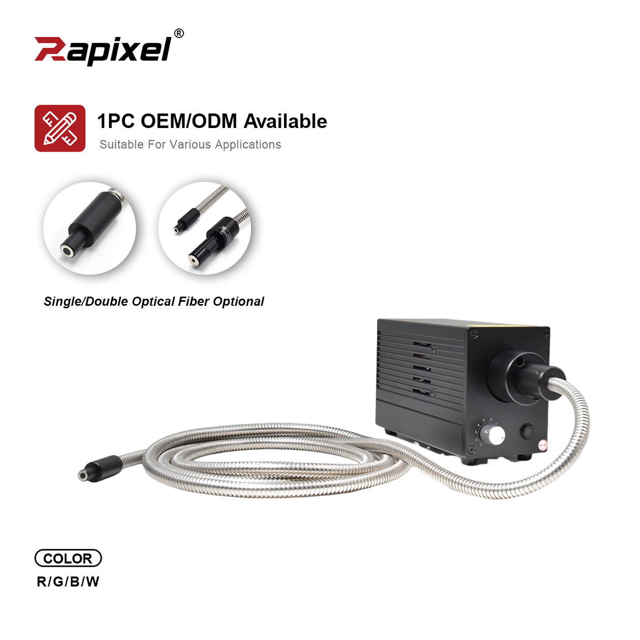 CO-20W 24V 10W Fiber Optic LED Cold Light Unit for Machine Vision & Microscopy
