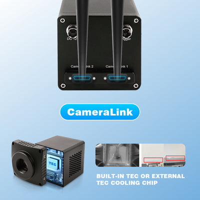 iBoostX 640x512 1000fps InGaAs Short Wavelength 900-1700nm CameraLink Cooling SWIR Camera