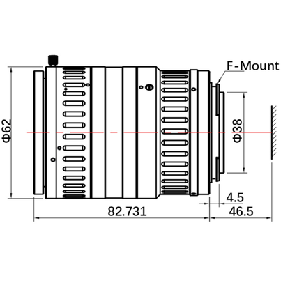 1" 2/3" 8MP 78mm C-Mount UV Lenses