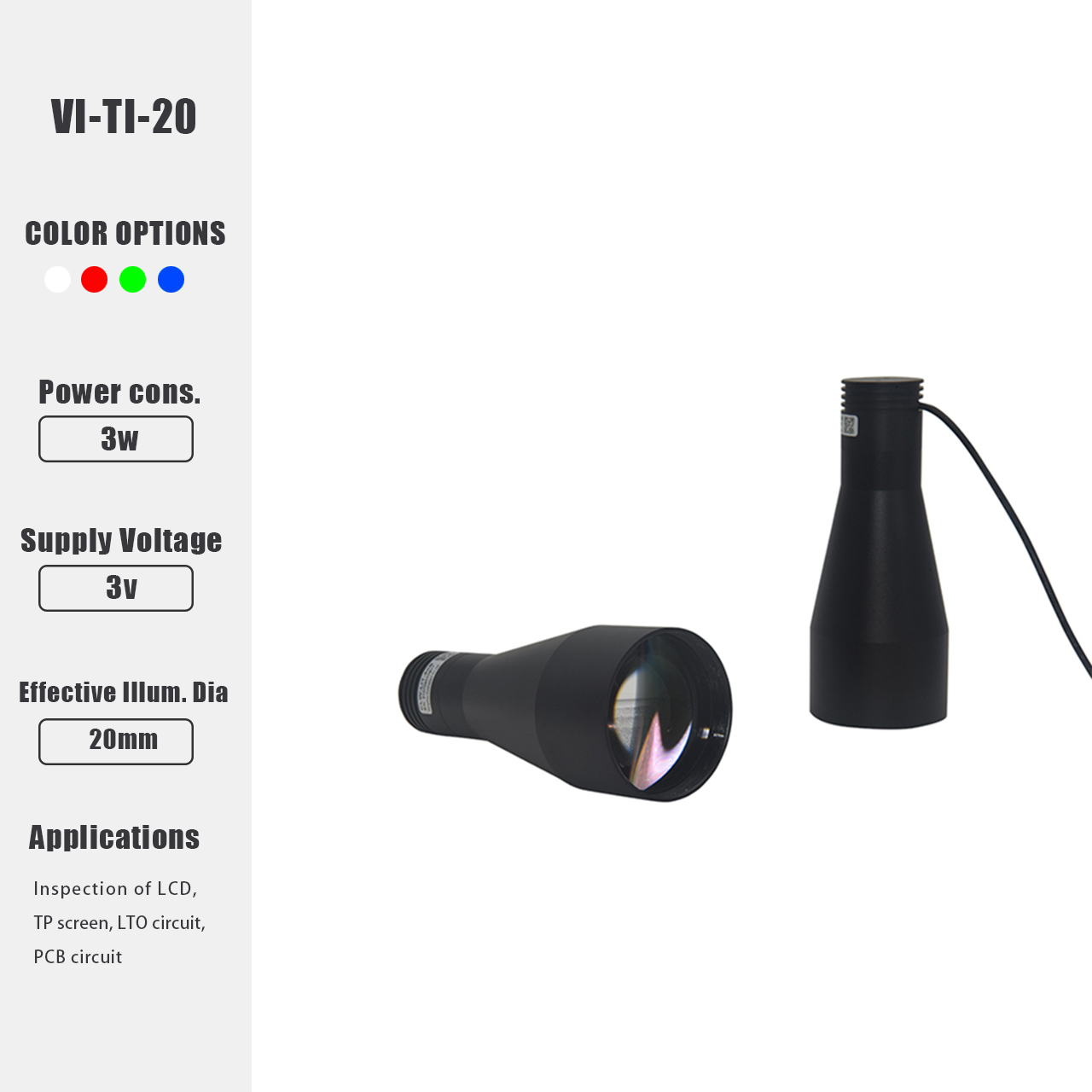TI Series Telecentric Illumination Light – High-Precision Parallel LED Lighting