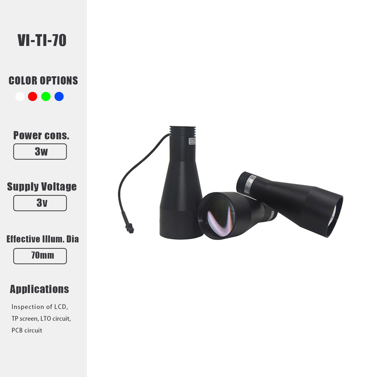 TI Series Telecentric Illumination Light – High-Precision Parallel LED Lighting