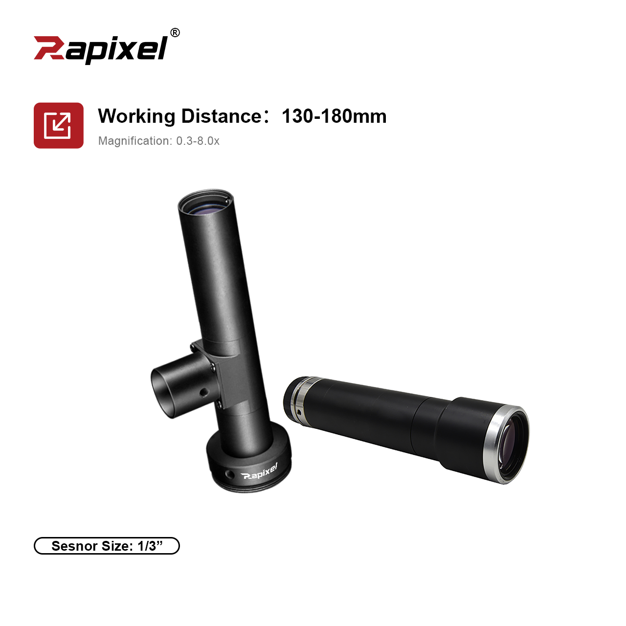 CLW3 SERIES WD 150mm Telecentric Lenses For 1/3" 1/2" Manufacturing Equipment