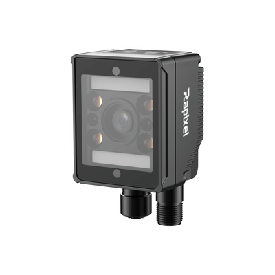 AI vision camera performing automated industrial inspection with machine learning tools
