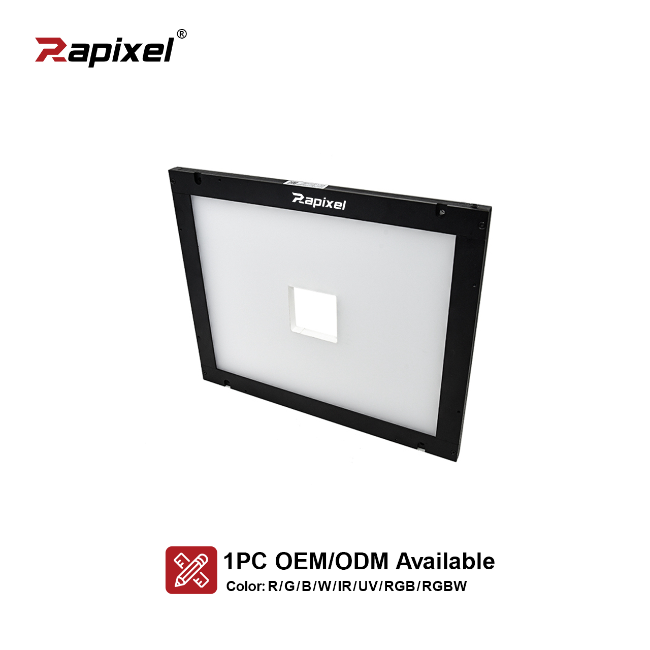 BFCK Series side flat LED backlight with central opening for machine vision inspection