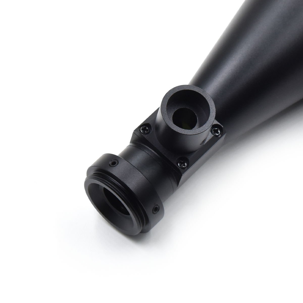 CLW-MP-110mm telecentric lens with optional coaxial illumination