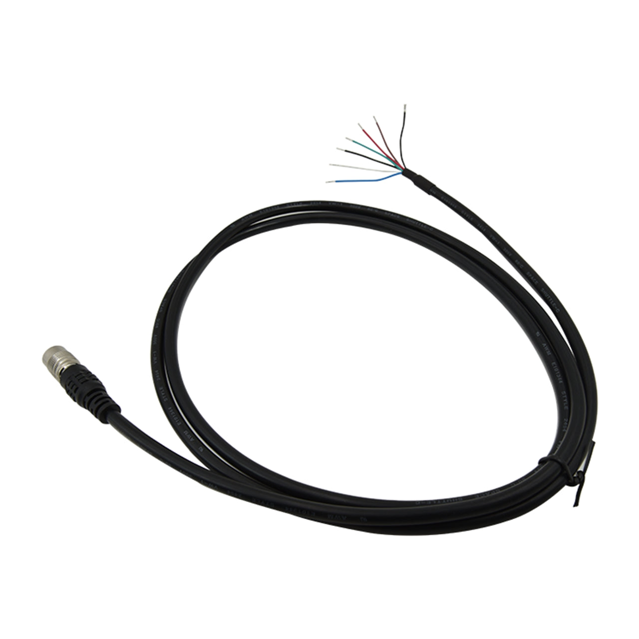 Hirose power and I/O control cable for area scan camera and line scan camera systems