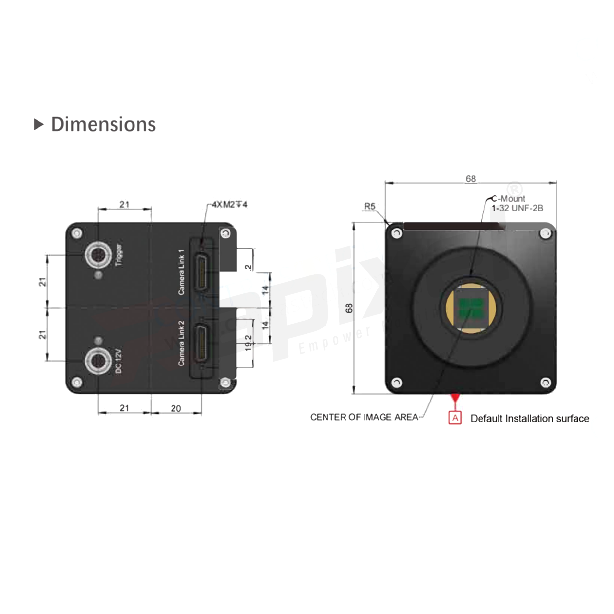 iBoostX 640x512 1000fps InGaAs Short Wavelength 900-1700nm CameraLink Cooling SWIR Camera