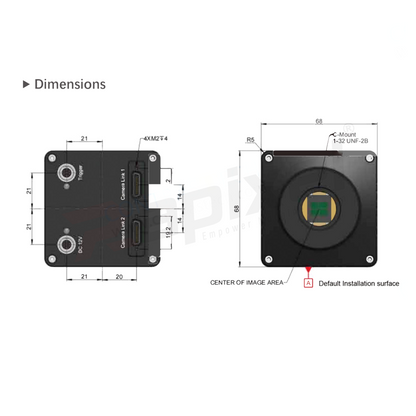 iBoostX 640x512 1000fps InGaAs Short Wavelength 900-1700nm CameraLink Cooling SWIR Camera