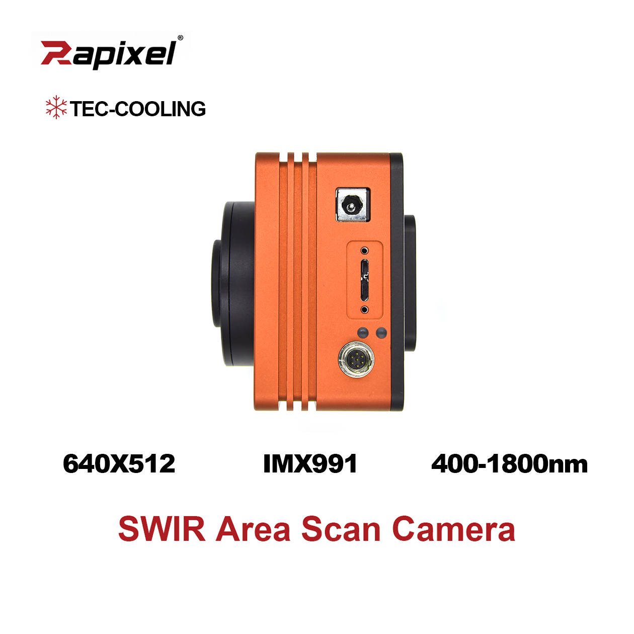 iBoostX 640x512 IMX991 Short Wavelength 400-1800nm GigE/USB3.0 Cooling SWIR Camera