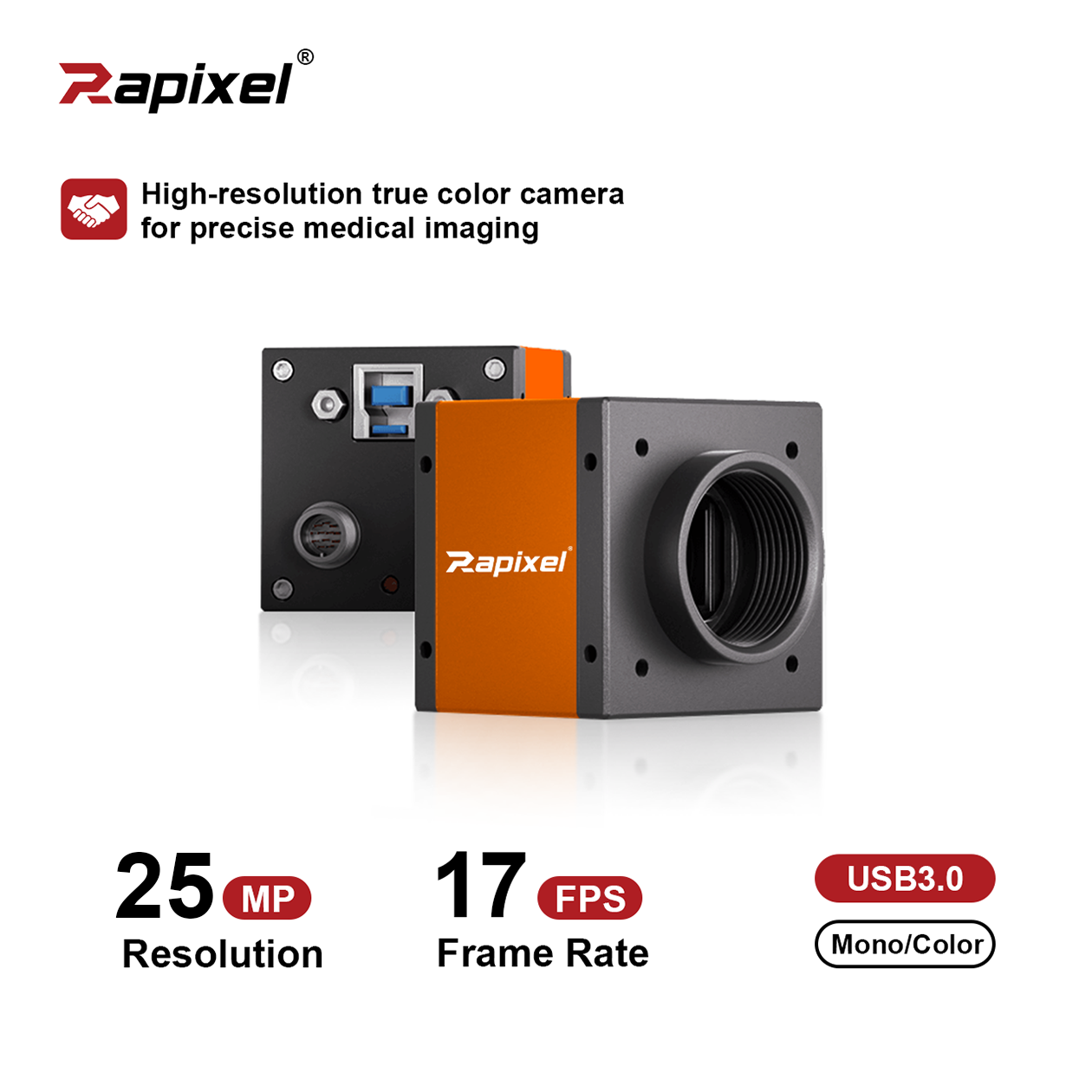 iCap-MU250-S 25MP 17fps 4TDI True Color Industrial Area Scan Camera for AOI Applications