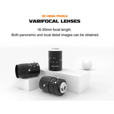 iCentral 2/3" 2.4um 10MP C-Mount Low Distortion Industrial Machine Vision Lenses