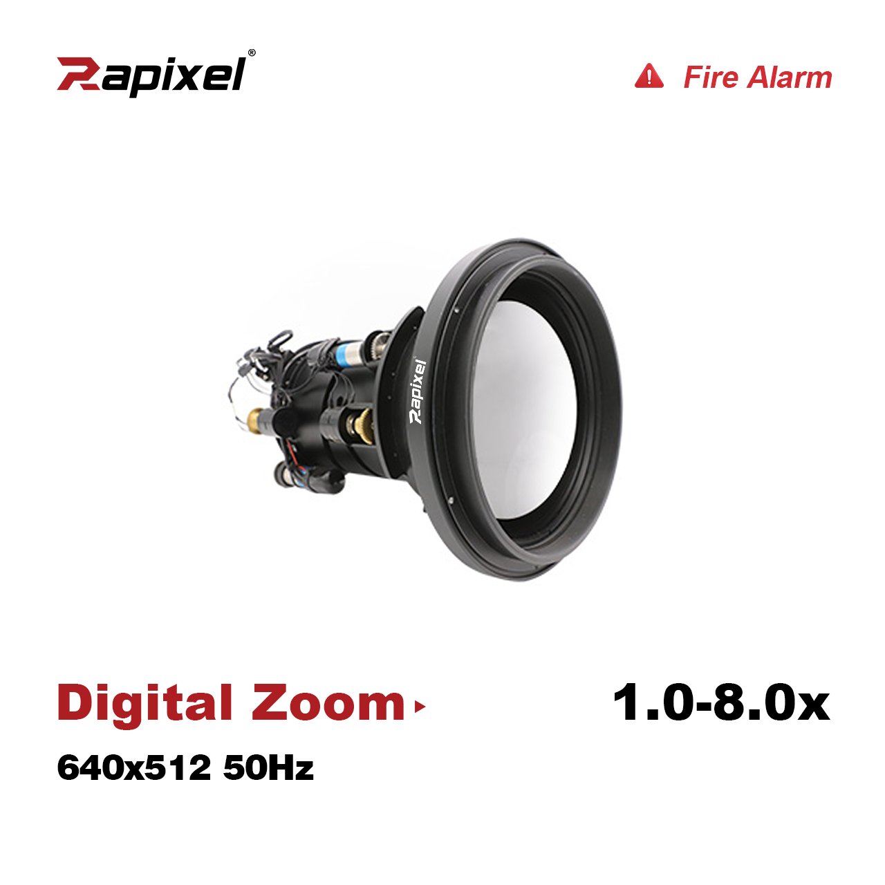 iVa-LW3A 640x512 Fire Alarm & High Temp Warning 1-8x Digital Zoom UAV Camera Module