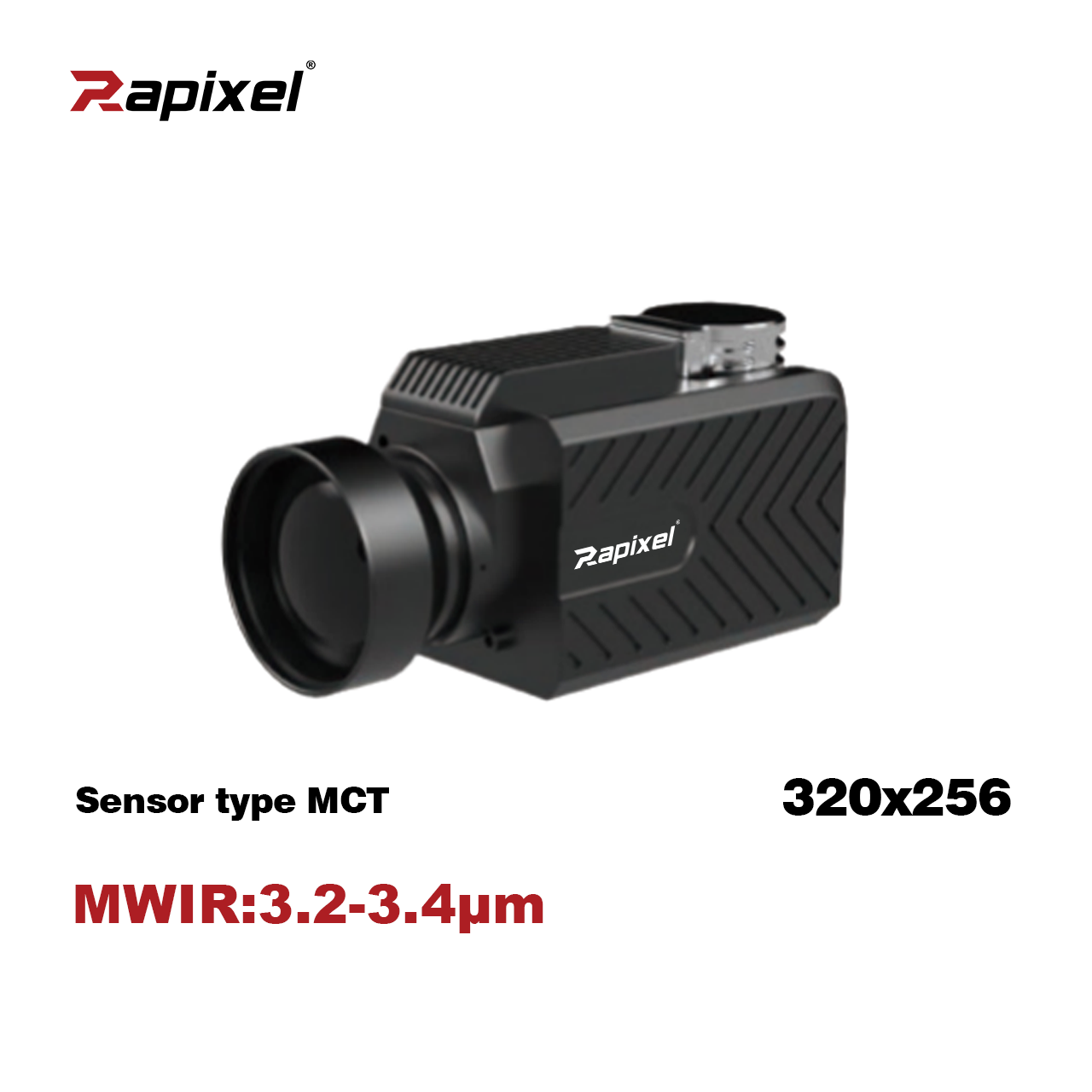 iVa MCT 320x256 25Hz 3.2-3.4μm Gas Detection Zoom 25-75mm OGI MWIR Camera Core