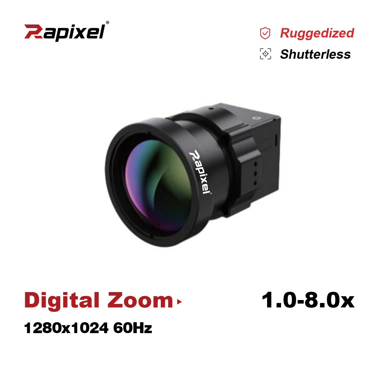 iVaster HPro 640x512 Shutterless 1-8x Digital Zoom Vibration Resistant Thermal Camera Module