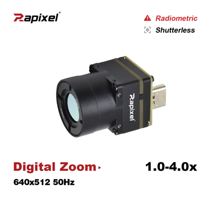iVaster Pro 640x512 2.7mm 200° FOV 1-4x Digital Zoom Thermal UAV Camera Module