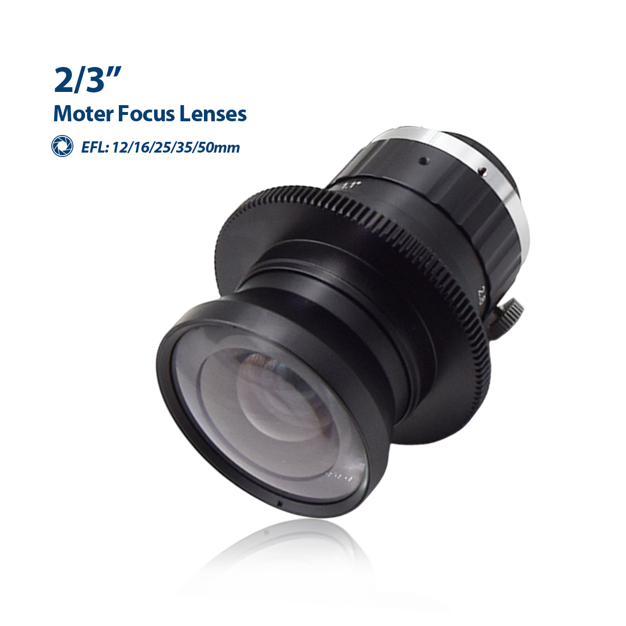 10MP 2/3 '' F1.4 C-Mount Motor Focus Lenses
