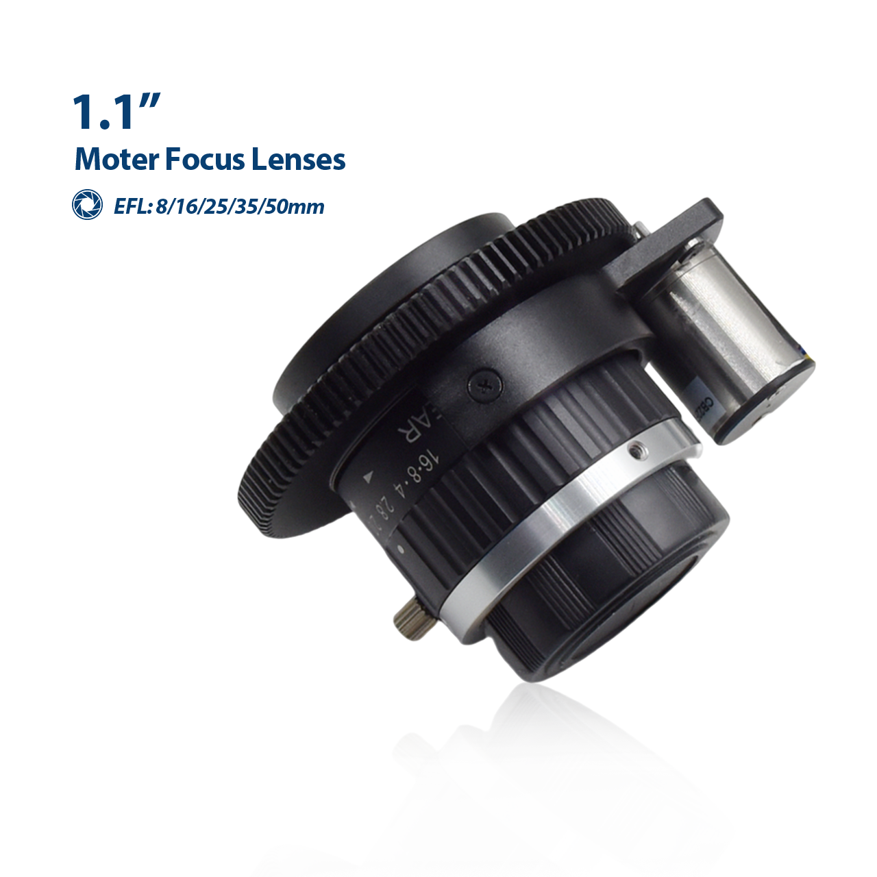 20MP 1.1'' F2.8 C-Mount Motor Focus Lenses