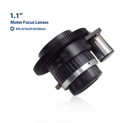 20MP 1.1'' F2.8 C-Mount Motor Focus Lenses