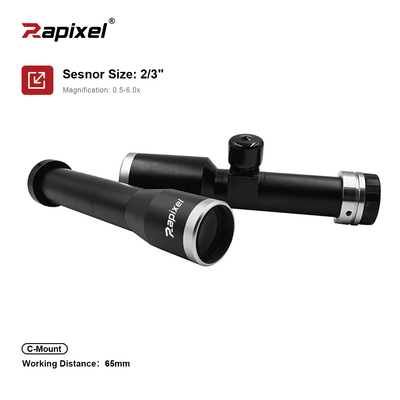 Rapixel CLW-MP-65mm telecentric lens for precision machine vision