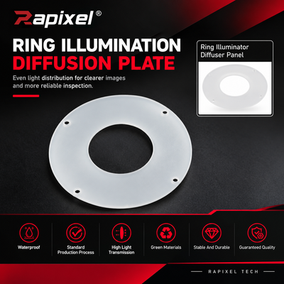 Rapixel low angle ring light machine vision diffusion plate
